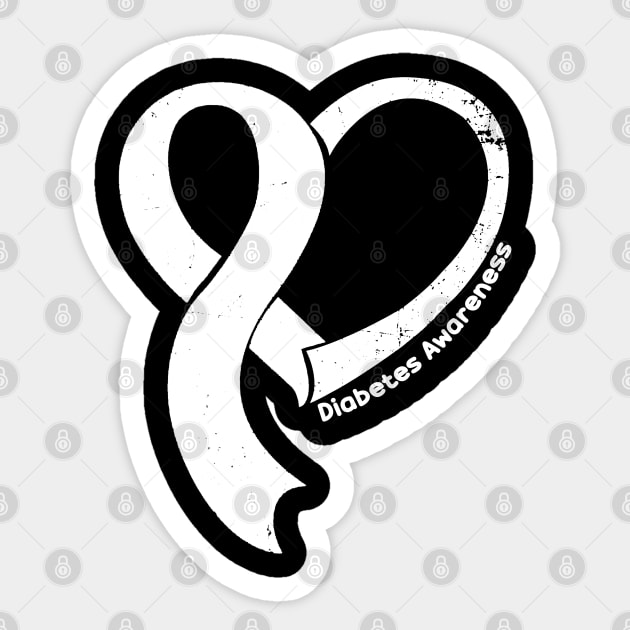 Diabetes Awareness Hople Love Heart Ribbon Happy Valentines Day Sticker by BoongMie